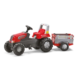 Rolly Toys 800261 Traktor Rolly Junior RT z przyczepą Czerwony