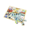 Viga 44581 Drewniane Puzzle na podkładce 48 elementów - poznajemy pracę strażaka