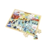 Viga 44581 Drewniane Puzzle na podkładce 48 elementów - poznajemy pracę strażaka