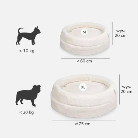 Legowisko dla zwierząt Carinio Nest Cream XL