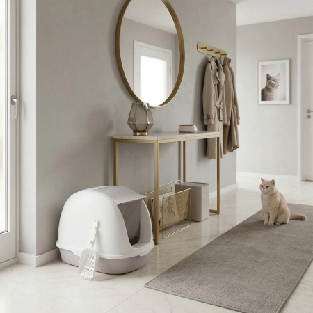 Kuweta dla zwierząt Carinio Capsule White XL