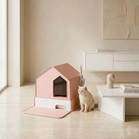 Kuweta dla zwierząt Carinio House Flamingo Pink