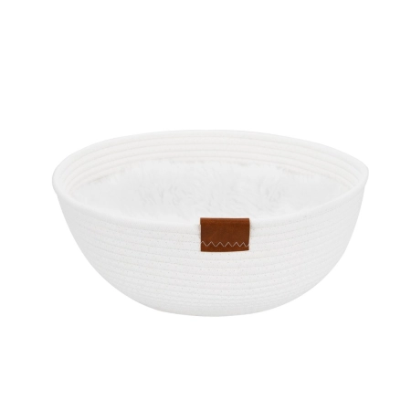 Legowisko dla zwierzątka Carinio Bowl White rozm. L