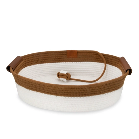 Legowisko dla zwierząt Carinio Elipse Cream&Brown L