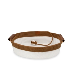 Legowisko dla zwierząt Carinio Elipse Cream&Brown S