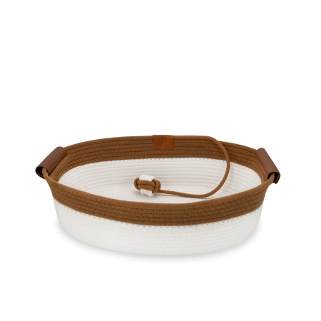 Legowisko dla zwierząt Carinio Elipse Cream&Brown S