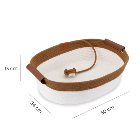 Legowisko dla zwierząt Carinio Elipse Cream&Brown S