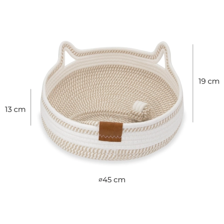 Legowisko dla zwierząt Carinio Playground White Coffee L