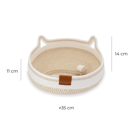 Legowisko dla zwierząt Carinio Playground White Coffee S