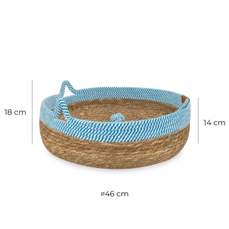 Legowisko dla zwierząt Carinio Tail White&Blue&Sand L