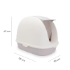 Kuweta dla zwierząt Carinio Capsule White XL