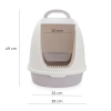 Kuweta dla zwierząt Carinio Capsule White XL