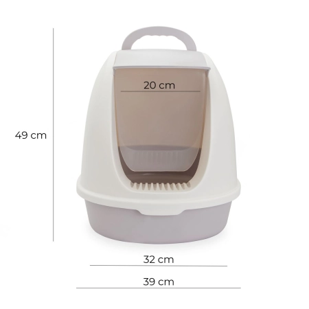 Kuweta dla zwierząt Carinio Capsule White XL
