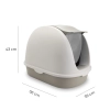 Kuweta dla zwierząt Carinio Capsule Coffee XL