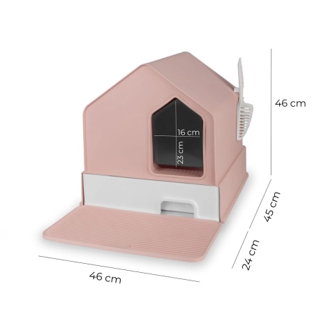 Kuweta dla zwierząt Carinio House Flamingo Pink