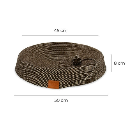 Legowisko dla zwierząt Carinio Nesti Tail Black&Brown L