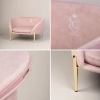 Legowisko dla zwierząt Carinio Oval Blush