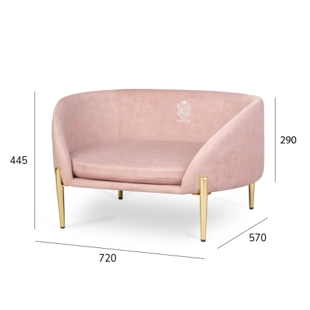 Legowisko dla zwierząt Carinio Oval Blush