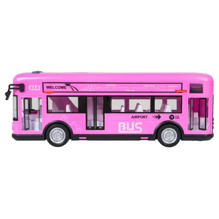 Autobus Różowy z Funkcją Dźwięku i Świateł