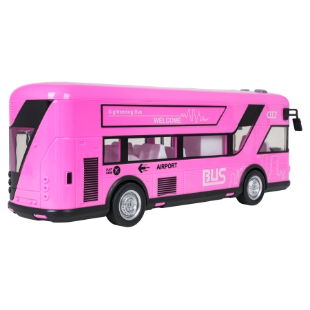 Autobus Różowy z Funkcją Dźwięku i Świateł