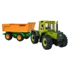 Traktor Zielony 1:24 z Pilotem Mercedes Benz + Żółta Przyczepa