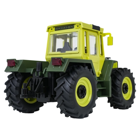 Traktor Zielony 1:24 z Pilotem Mercedes Benz + Żółta Przyczepa