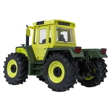 Traktor Zielony 1:24 z Pilotem Mercedes Benz + Żółta Przyczepa