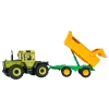 Traktor Zielony 1:24 z Pilotem Mercedes Benz + Żółta Przyczepa