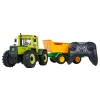Traktor Zielony 1:24 z Pilotem Mercedes Benz + Żółta Przyczepa