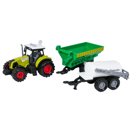 Traktor z Funkcją Świateł i Dźwięku + Naczepy