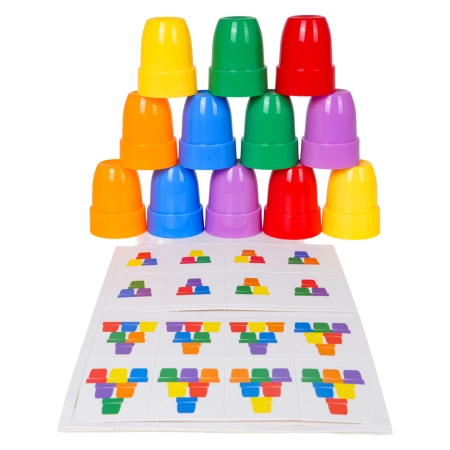 Gra Zręcznościowa MINI Kubeczki + Karty Edycja Pingwinek