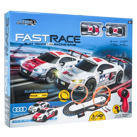 Tor Wyścigowy Samochodowy R/C AUDI 1:43 - 115x54 cm