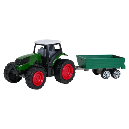 Traktor Zielony z Przyczepą