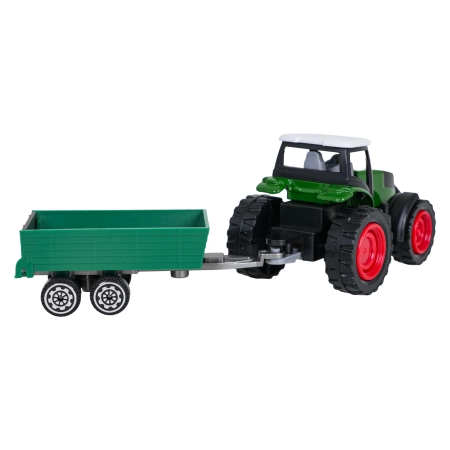 Traktor Zielony z Przyczepą
