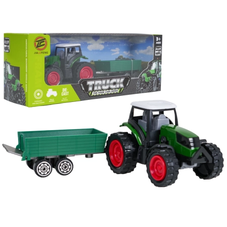 Traktor Zielony z Przyczepą