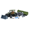 Zielony Traktor z Przyczepą R/C 1:20