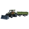 Zielony Traktor z Przyczepą R/C 1:20