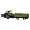 Zielony Traktor z Przyczepą R/C 1:20