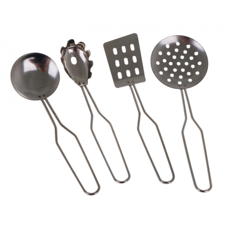 Zestaw metalowych Garnków dla dzieci 3+ Garnki do gotowania + Przybory + Akcesoria kuchenne 11 el.