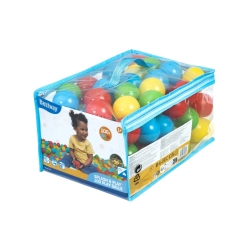 Zestaw 100 Piłeczek Kulek 5,85cm do suchego basenu BESTWAY 4 Kolory + Torba