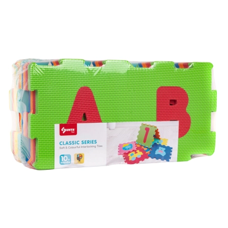 Mata z 26 Puzzli dla dzieci 10m+ Alfabet + Wyjmowane litery + Pianka EVA + Jaskrawe kolory