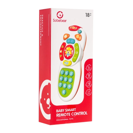 Interaktywny Pilot TV dla dzieci 18m+ Melodie + Odgłosy + Liczy po angielsku + Diody LED