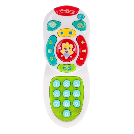 Interaktywny Pilot TV dla dzieci 18m+ Melodie + Odgłosy + Liczy po angielsku + Diody LED