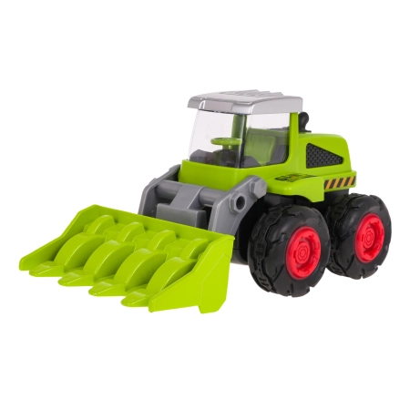 Metalowy Spychacz dla dzieci 3+ Model 1:55 + Ruchoma Łyżka przednia
