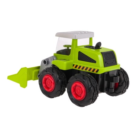 Metalowy Spychacz dla dzieci 3+ Model 1:55 + Ruchoma Łyżka przednia