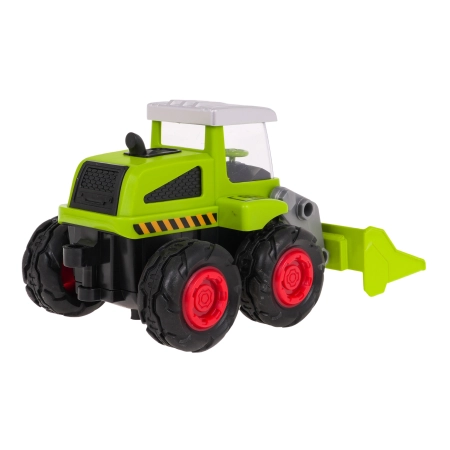 Metalowy Spychacz dla dzieci 3+ Model 1:55 + Ruchoma Łyżka przednia