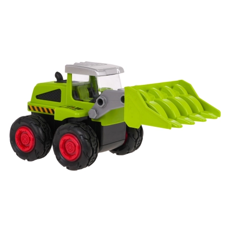 Metalowy Spychacz dla dzieci 3+ Model 1:55 + Ruchoma Łyżka przednia