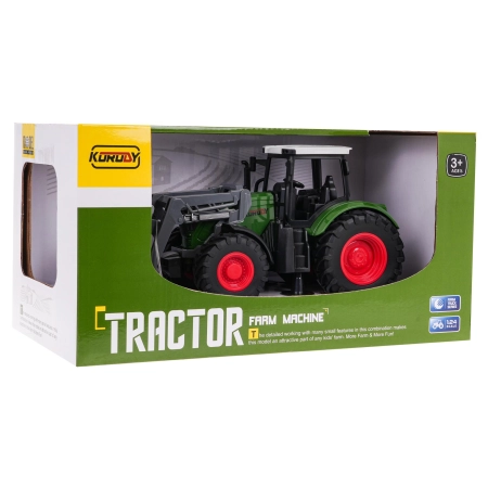 Zielony Traktor ze Spychem