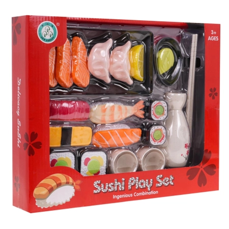 Zabawkowy Zestaw sushi na rzepy dla dzieci 3+ | 22 elementy