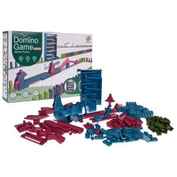 Domino zestaw 130el z torem przeszkód